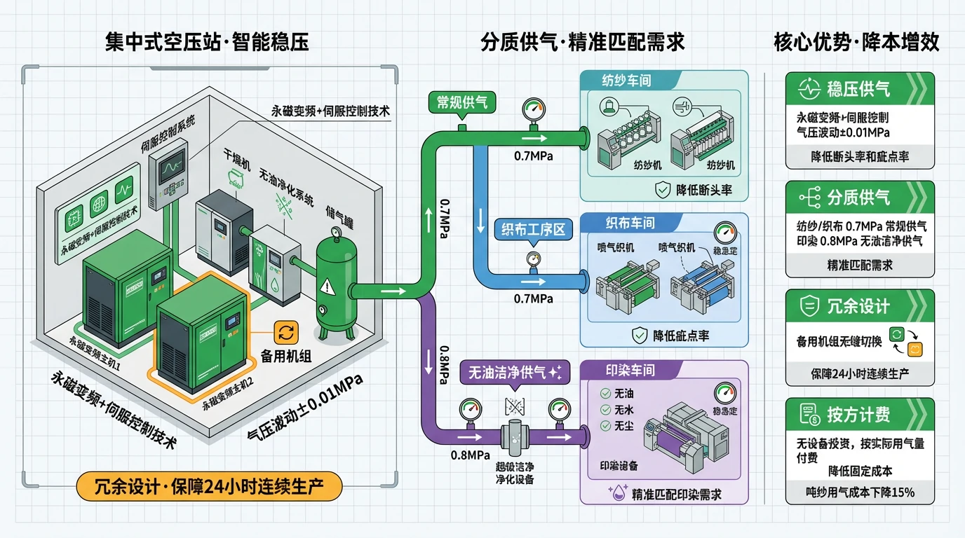 纺织行业空压站布局